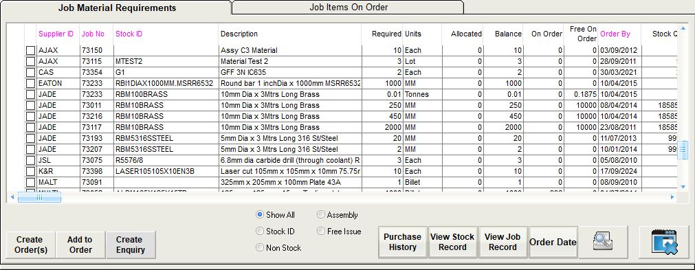 MaterialRequirements